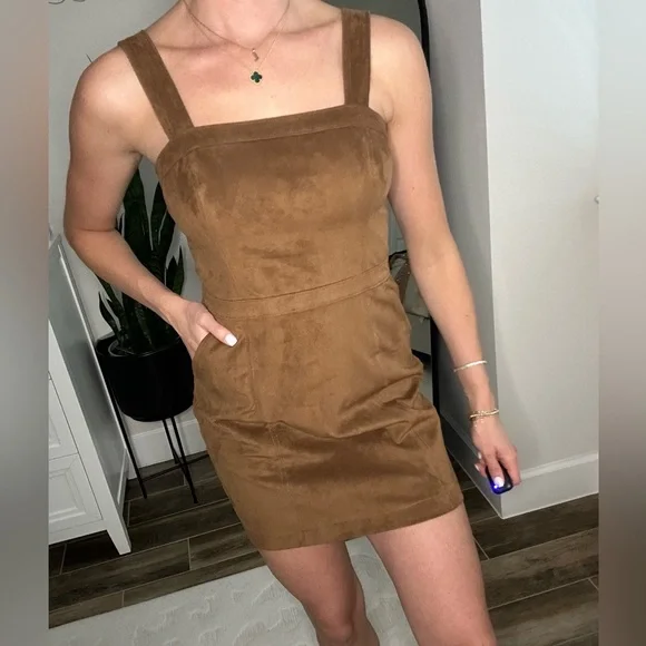 Abercrombie suede dress deals